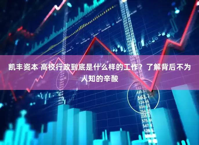 凯丰资本 高校行政到底是什么样的工作？了解背后不为人知的辛酸